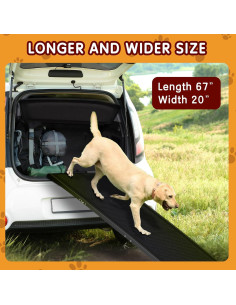 Rampa para Perros Purrsign 170.2cm Plegable Antideslizante 2