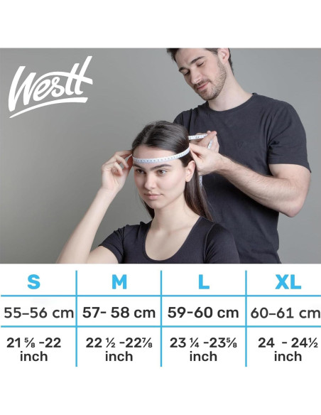 Casco de Moto Abierto Westt Vintage XL Negro Mate 3/4