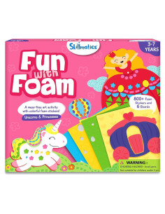 Kit de Arte Skillmatics Unicornios y Princesas 800 Stickers 3D