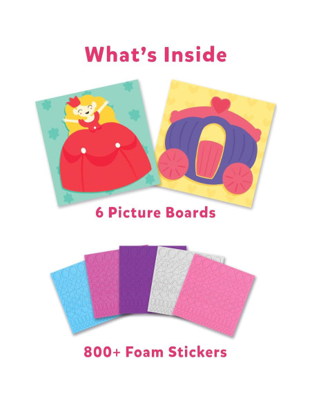 Kit de Arte Skillmatics Unicornios y Princesas 800 Stickers 3D