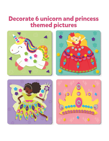 Kit de Arte Skillmatics Unicornios y Princesas 800 Stickers 3D