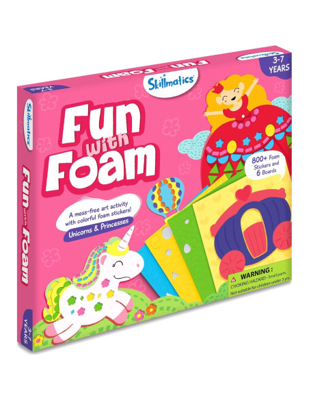 Kit de Arte Skillmatics Unicornios y Princesas 800 Stickers 3D