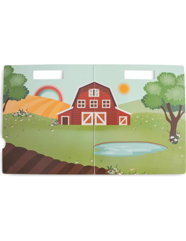 Set de Stickers Reutilizables Mushie Granja 50 Piezas