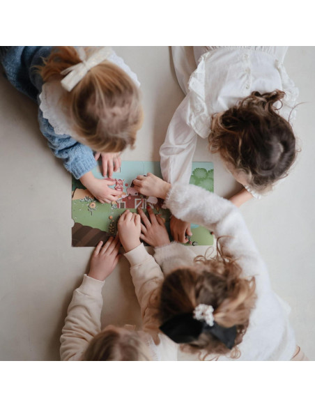 Set de Stickers Reutilizables Mushie Granja 50 Piezas