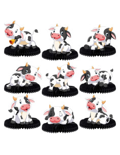 Centros de Mesa de Panal de Vaca 9 Pcs ZCPTZ Decoración Fiesta