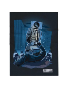 Manta Franco Skibidi Toilet 116x152 cm Suave y Acolchada