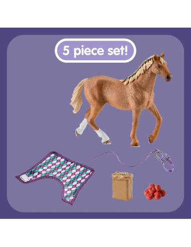 Juego de Caballos Schleich Pura Sangre Inglés 4 Piezas 5-12 Años