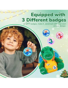 Mochila Dinosaurio JoyCat 12L para Niños 3-7 Años 2