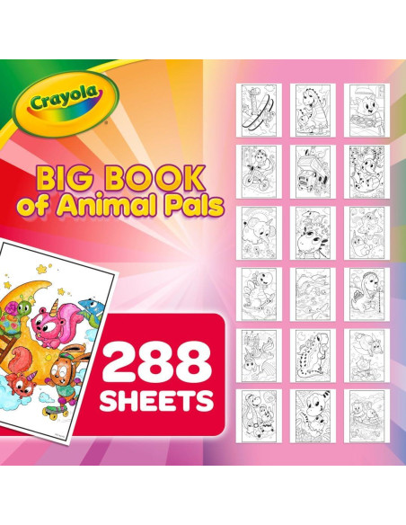 Libro para Colorear Crayola Amigos Animales 288 Páginas