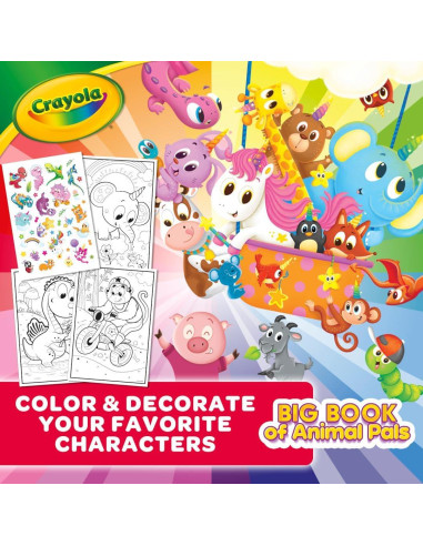 Libro para Colorear Crayola Amigos Animales 288 Páginas