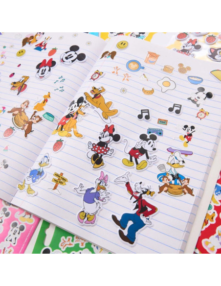 Set de Pegatinas Disney Mickey Mouse 12 Hojas + 1000 Stickers