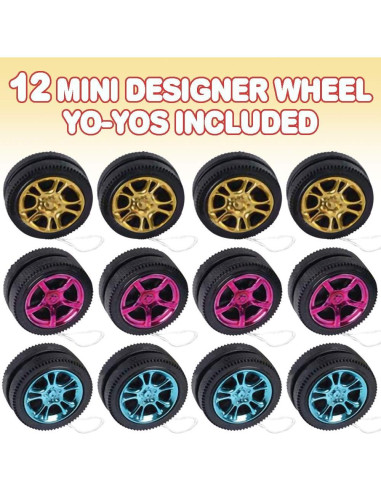 Yo-Yo Mini ArtCreativity Paquete de 12 Colores Variados