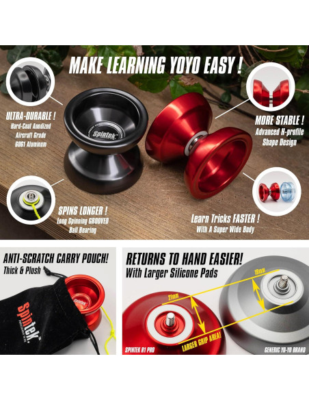 Yoyo Profesional R1 Pro SPINTEK - Para Niños y Adultos