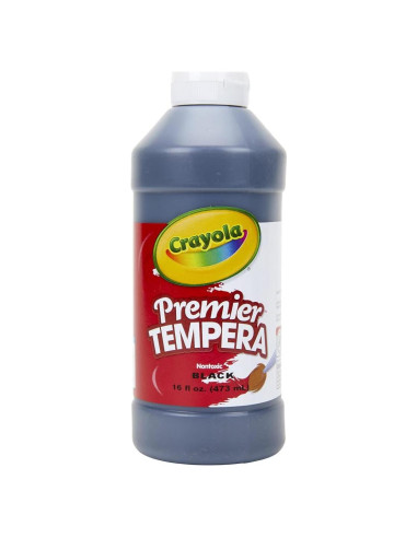 Pintura Tempera Crayola Premier 473 ml Negra para Niños