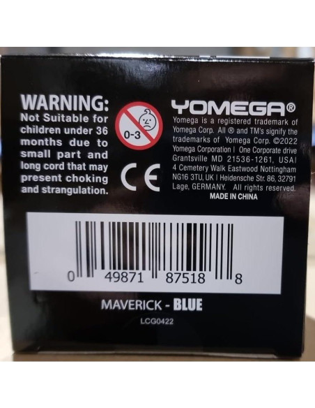 Yo-yo Yomega Maverick de aluminio para niños - Azul