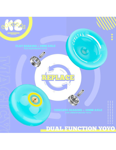 Yoyo MAGICYOYO K2 Responsivo para Principiantes Azul