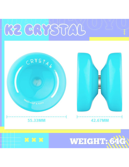 Yoyo MAGICYOYO K2 Responsivo para Principiantes Azul