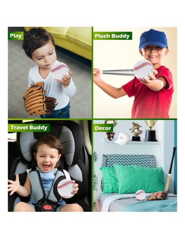 Pelota de Béisbol de Peluche DolliBu - Suave 7,62 cm