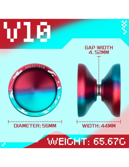 Paquete 2 Yoyos MAGICYOYO V10 y K2 para Principiantes