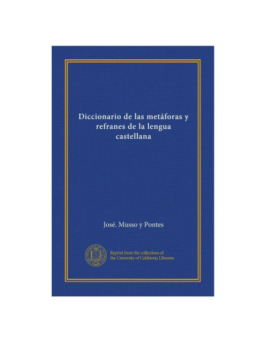 Diccionario de Metáforas y Refranes en Español - Tapa Blanda