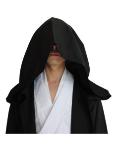 GOLDSTITCH Bata con Capucha Hombre Disfraz Cosplay Negro 2