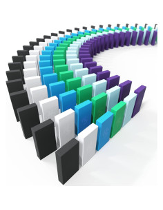 Set de Dominó H5 Spin Master 180 Piezas Colores Neón 2