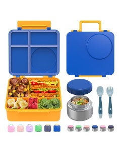 Caja Bento JoyYum Azul - Almuerzo Aislado 4 Compartimentos