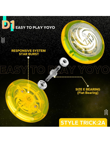 Yo-Yo D1 MagicYoyo Amarillo Responsivo para Principiantes