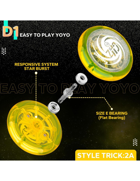 Yo-Yo D1 MagicYoyo Amarillo Responsivo para Principiantes
