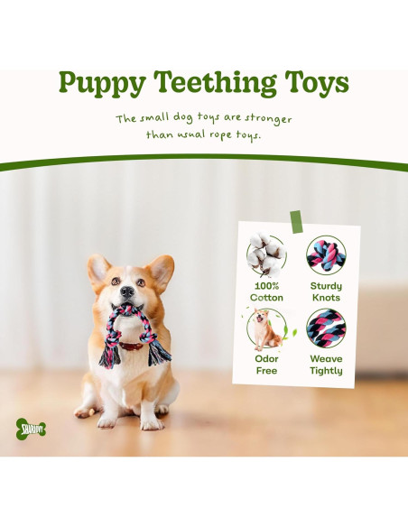 Juguete de Cuerda para Cachorros SHARLOVY 38cm Algodón Natural