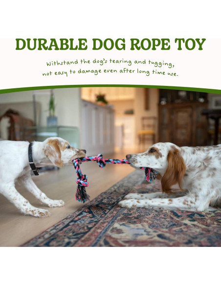 Juguete de Cuerda para Cachorros SHARLOVY 38cm Algodón Natural