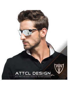 Gafas de sol polarizadas ATTCL - Marco ligero Al-Mg UV400 2
