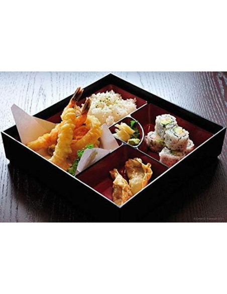 Caja Bento Tradicional Japonesa JapanBargain 1923 - Set de 3 Piezas