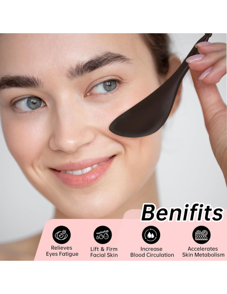 Set de Raspadores Gua Sha de Piedra Bian Olaemuo - Masaje Facial