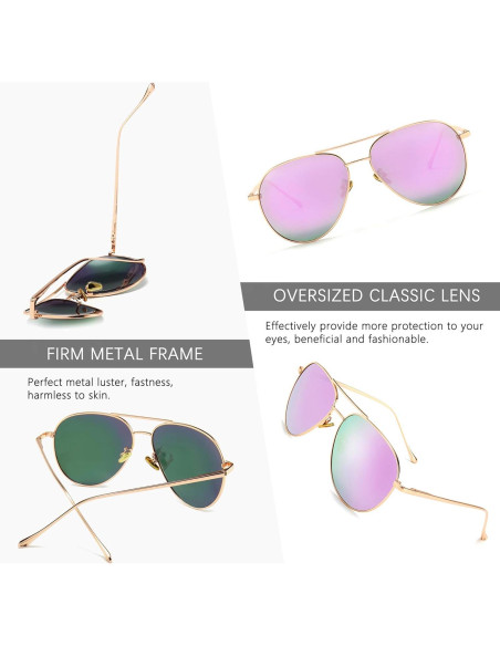 Gafas de sol oversized SUNGAIT - Lentes polarizados 60mm