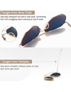 Gafas de sol aviador SUNGAIT - Lente polarizado 60mm 2