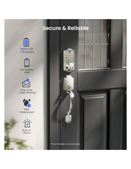 Cerradura Inteligente Veise VE017 con Huella Dactilar y App