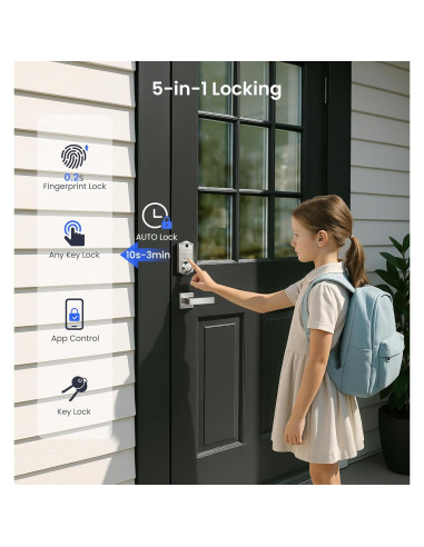 Cerradura Inteligente Veise VE017 con Huella Dactilar y App