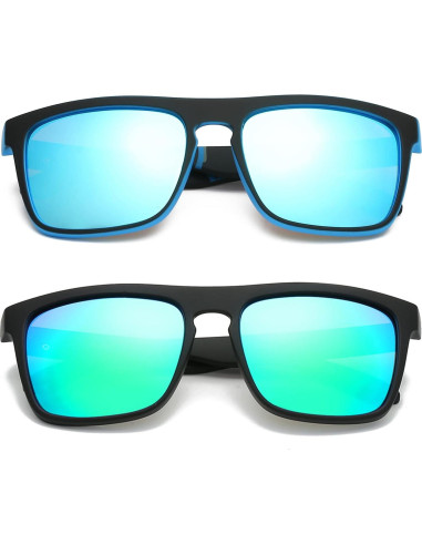 Gafas de sol DUBERY polarizadas UV400 unisex paquete de 2