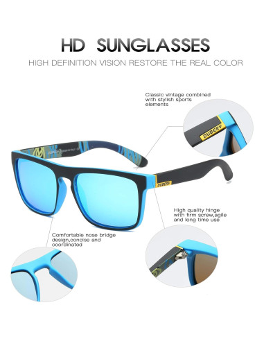 Gafas de sol DUBERY polarizadas UV400 unisex paquete de 2