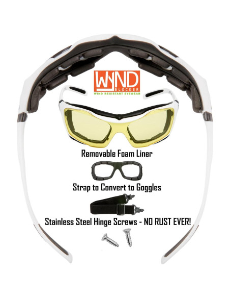 Gafas de Motocicleta WYND Blocker 329V2 Grandes UV400