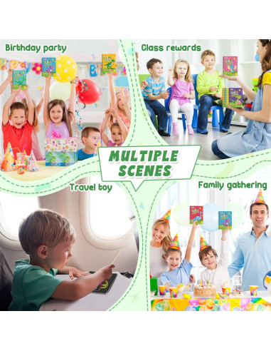 Cuadernos de Rascar Arcoíris FEREDO KIDS - 16 Dinosaurios