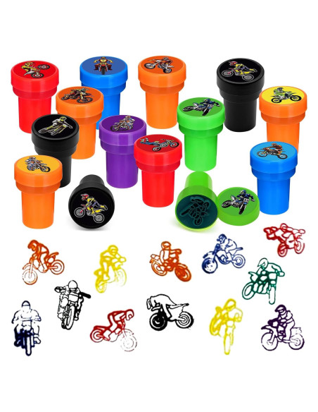 24 Sellos de Fiesta Motocicleta Cinrobiye - Cumpleaños