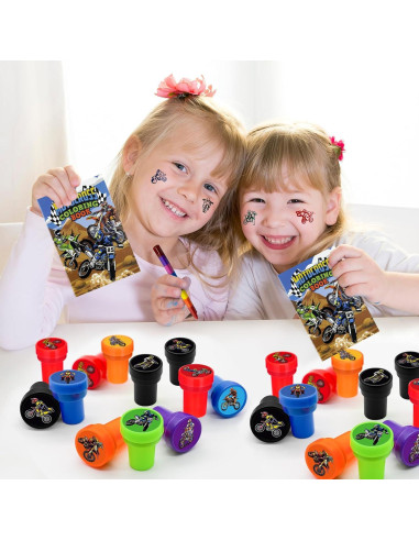 24 Sellos de Fiesta Motocicleta Cinrobiye - Cumpleaños