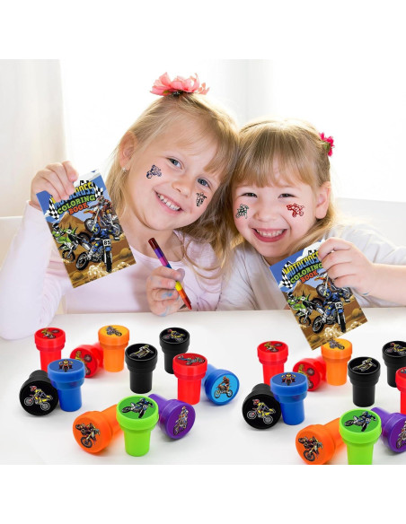 24 Sellos de Fiesta Motocicleta Cinrobiye - Cumpleaños