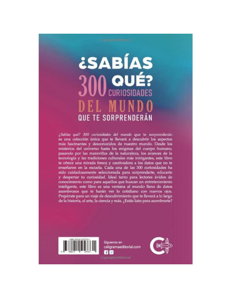 ¿Sabías qué? 300 curiosidades del mundo que te sorprenderán (Spanish Edition)