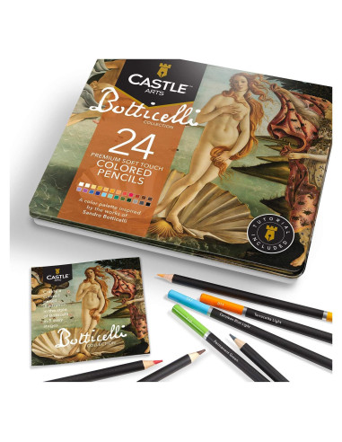 Conjunto de 24 lápices de colores Castle Arts Botticelli