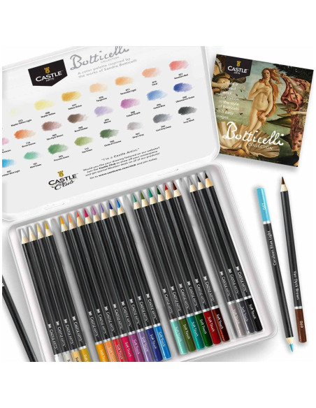 Conjunto de 24 lápices de colores Castle Arts Botticelli