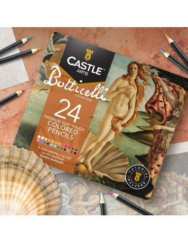 Conjunto de 24 lápices de colores Castle Arts Botticelli