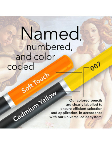 Conjunto de 24 lápices de colores Castle Arts Botticelli